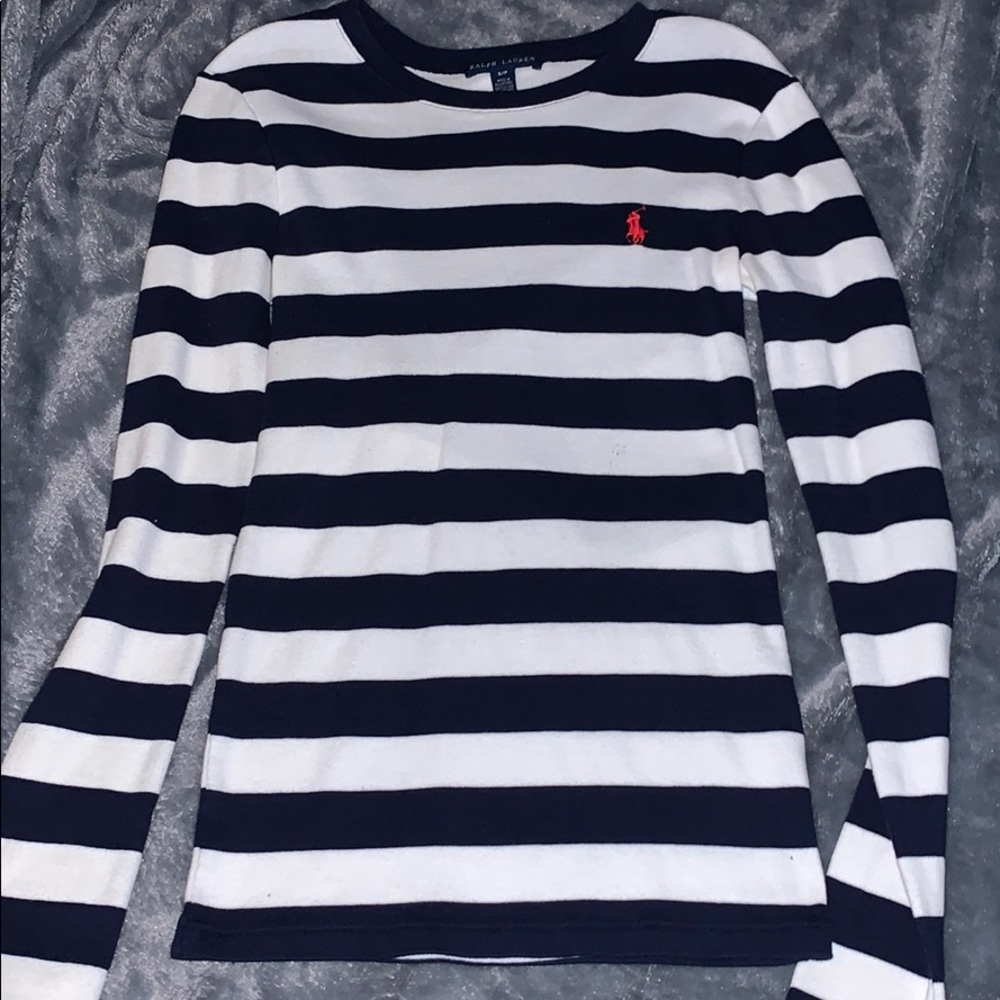 Navy/White Striped Shirt from Polo